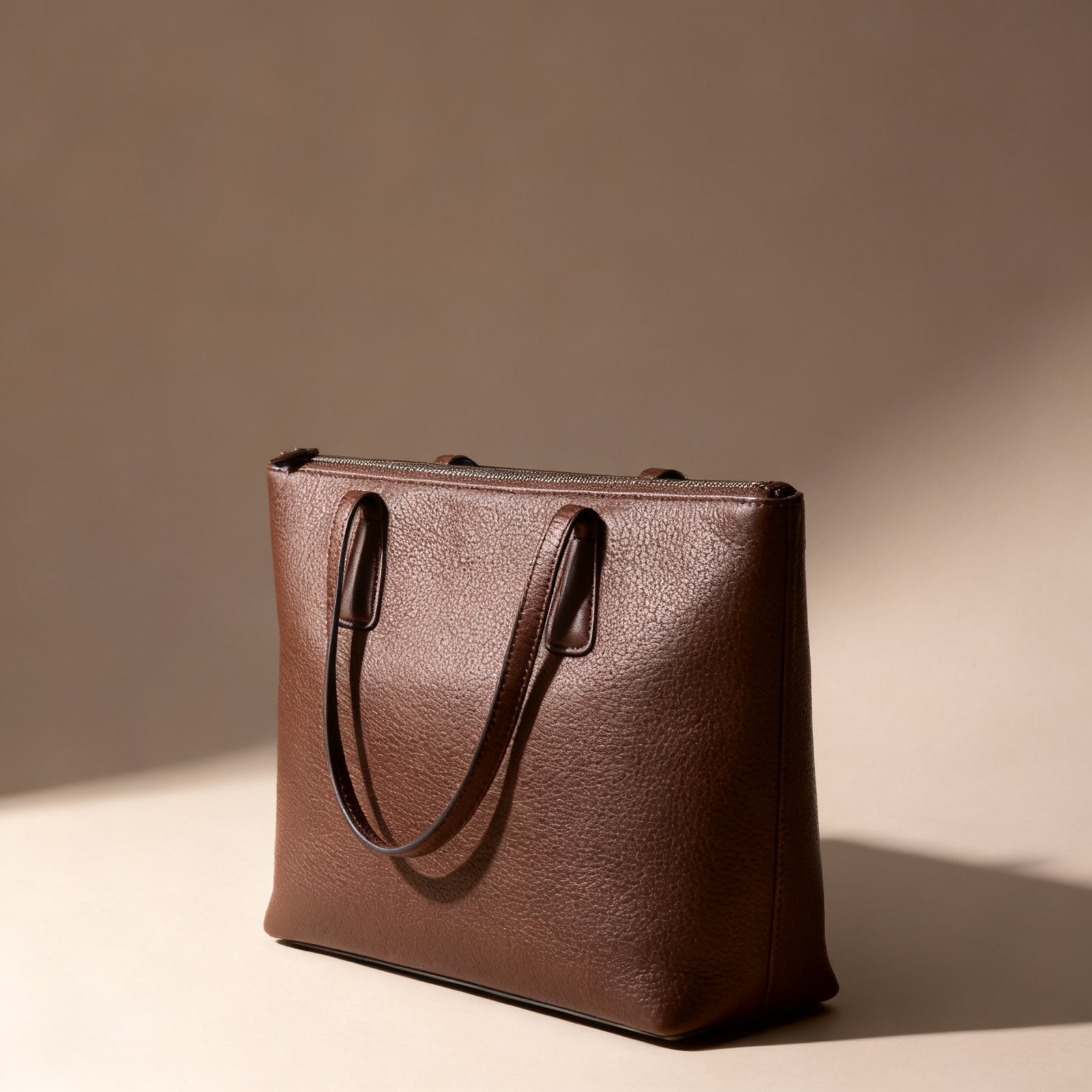 The Zip-Top Tote, three-quarter view