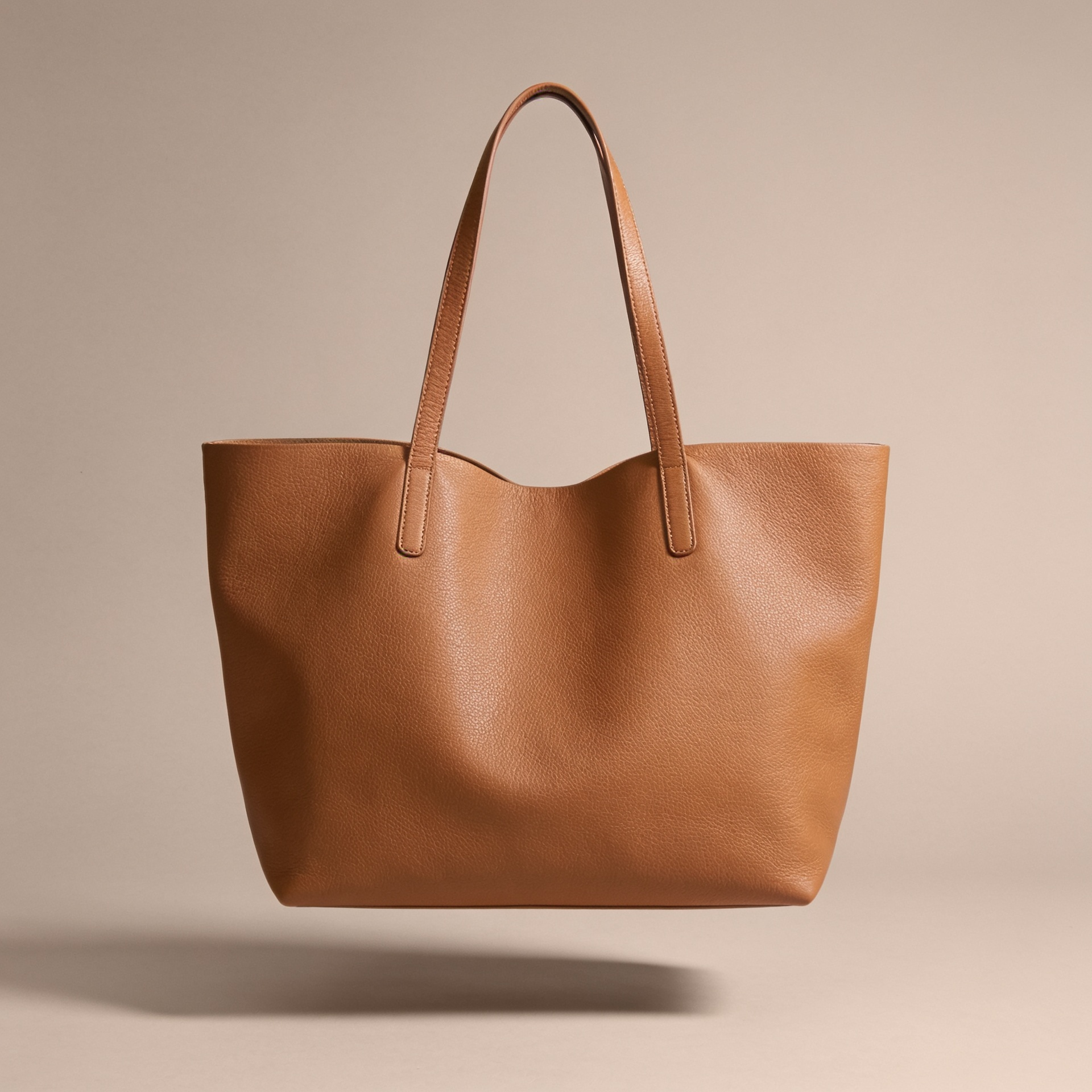 The Easy Tote in tan leather