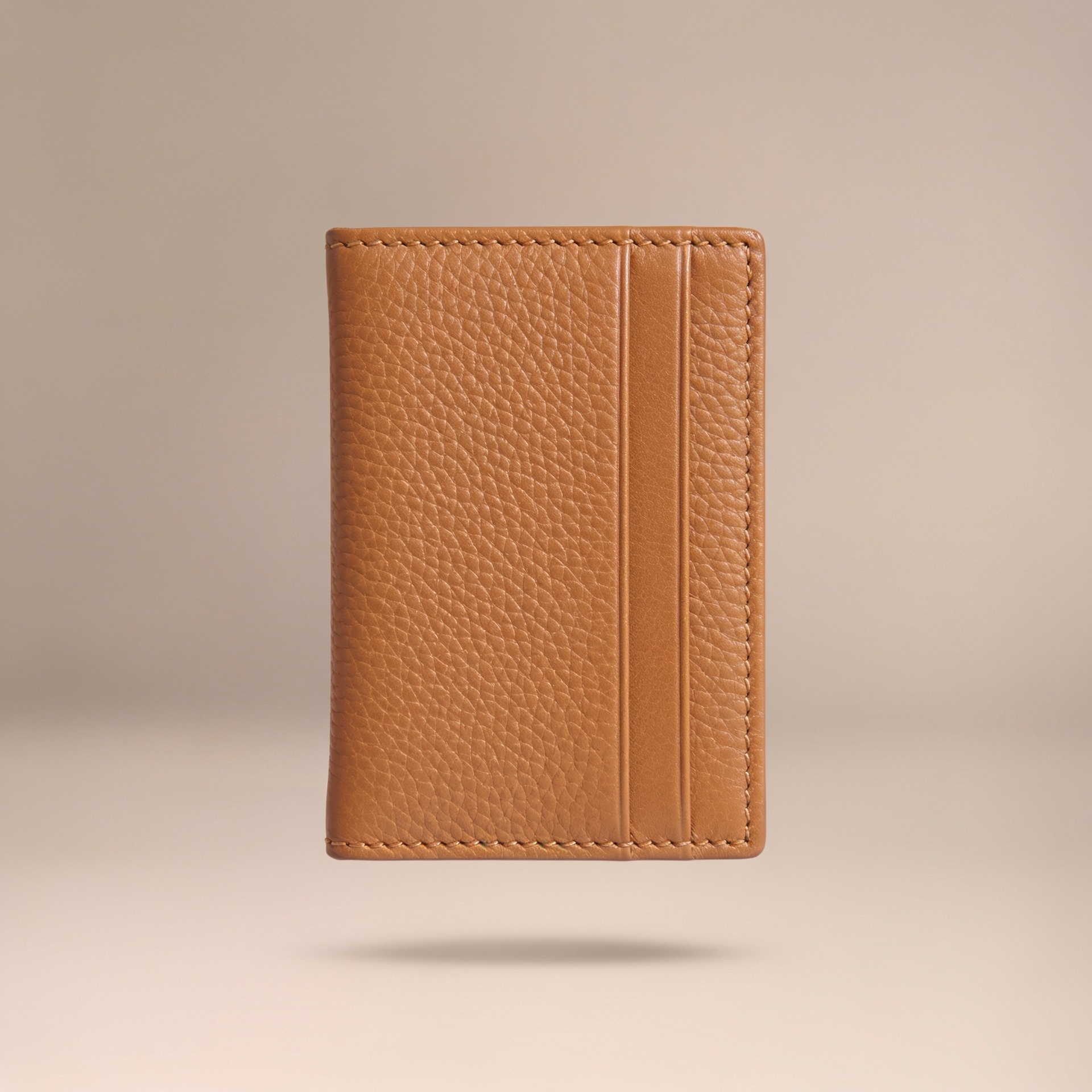 The Card Holder in tan leather