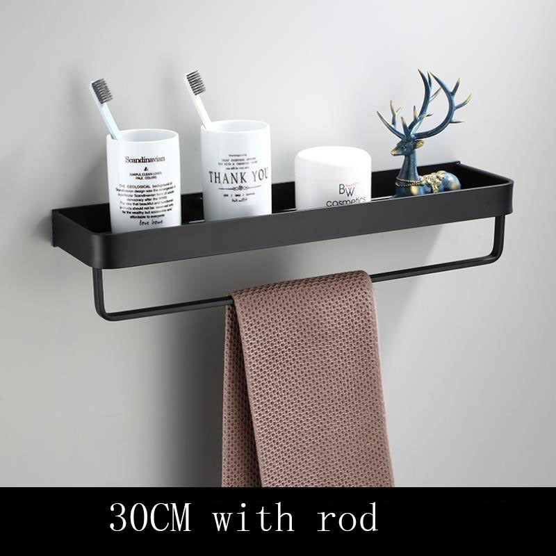 AluSpace - Black Space Aluminum Wall Shelf