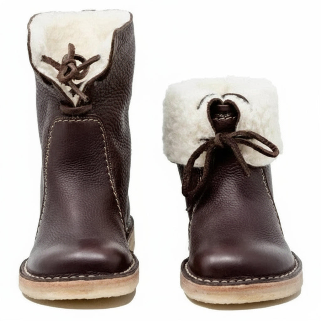 AquaStride | Cozy Elegant Waterproof Wool Lined Boots
