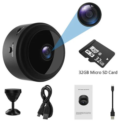 Compact 1080P WiFi Security Cam with Night Vision