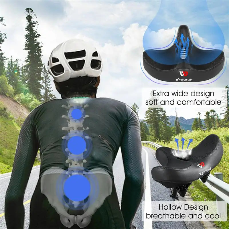 CycleCloud | Ultra-Comfort Bike Saddle with Ergonomic Padding & Airflow Design