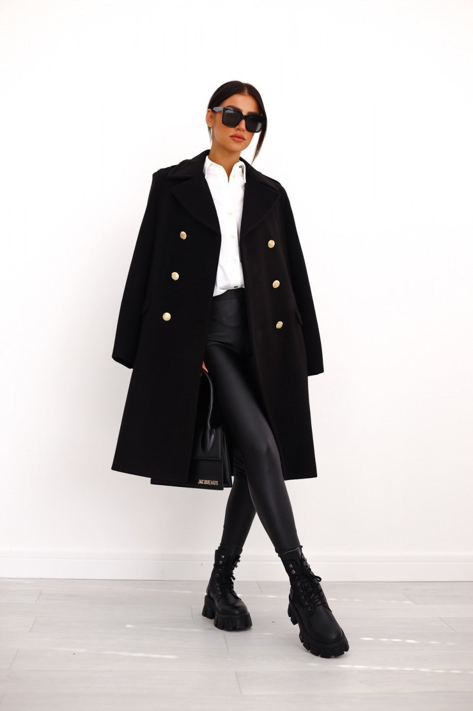 Loretta | Women's Winter Wool Coat – Chic Double-Breasted Trench Design