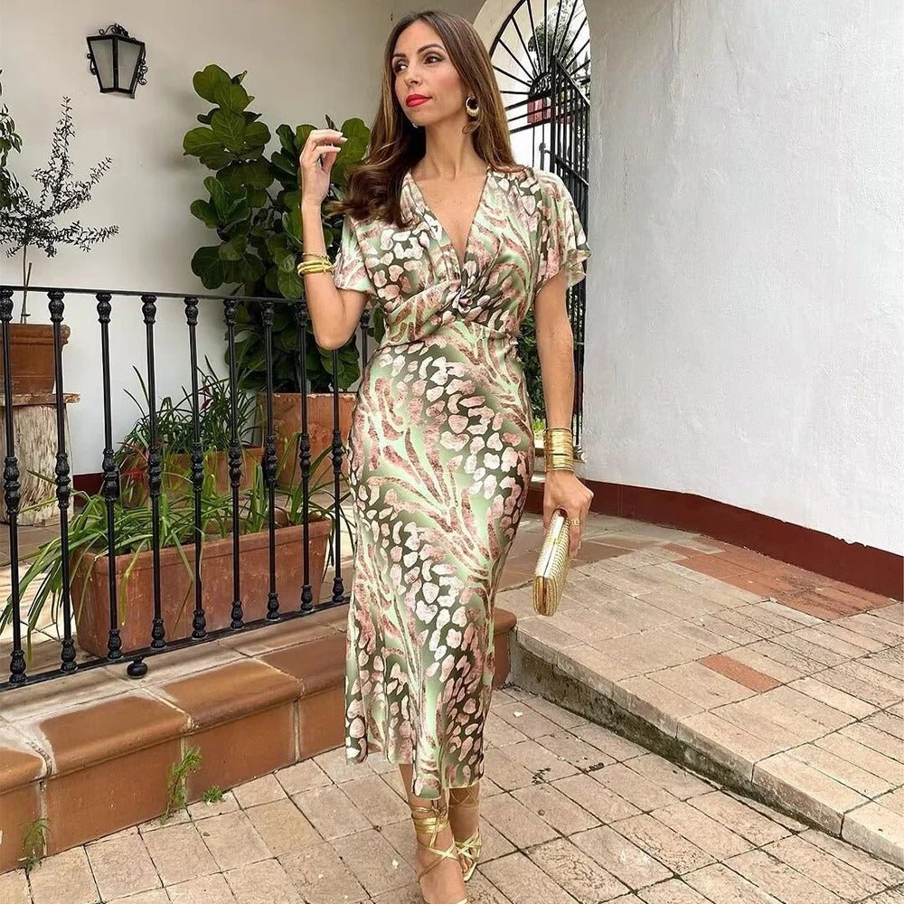 Maria - Elegant Long White Dress For Women In Premium Satin Fabric