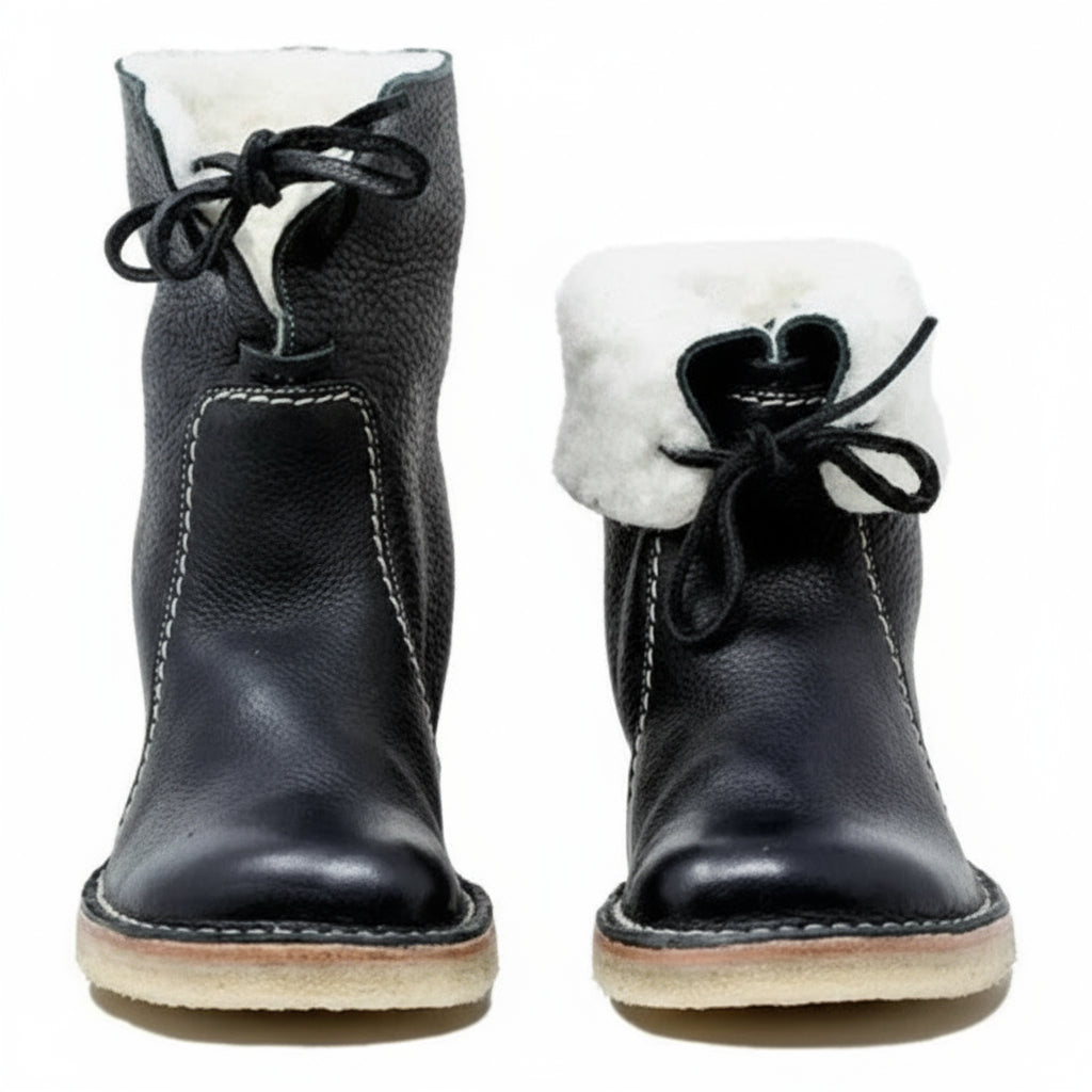 AquaStride | Cozy Elegant Waterproof Wool Lined Boots