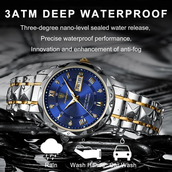 AquaTime | Waterproof Luminous Men’s Watch for Outdoor & Sports Use