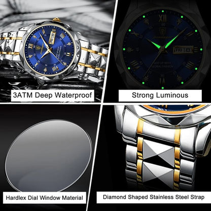 AquaTime | Waterproof Luminous Men’s Watch for Outdoor & Sports Use
