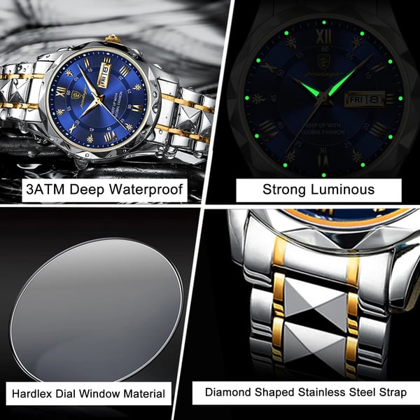 AquaTime | Waterproof Luminous Men’s Watch for Outdoor & Sports Use