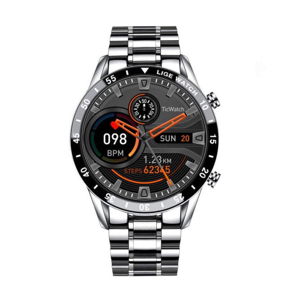 AureaSteel | 4G Smartwatch with AMOLED Display and Multi-Function GPS Features