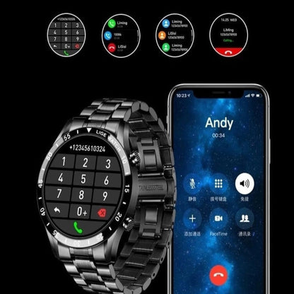 AureaSteel | 4G Smartwatch with AMOLED Display and Multi-Function GPS Features