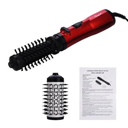Auto-Rotating Hair Styler Ionic Round Brush 2-in-1 for Effortless Volume