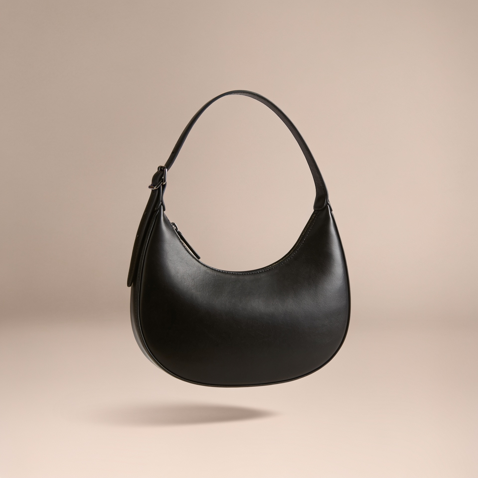 The Shoulder Bag in black leather