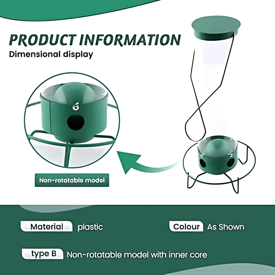 Bird Feeder | Squirrel-Proof Hanging Seed Feeder Outdoor