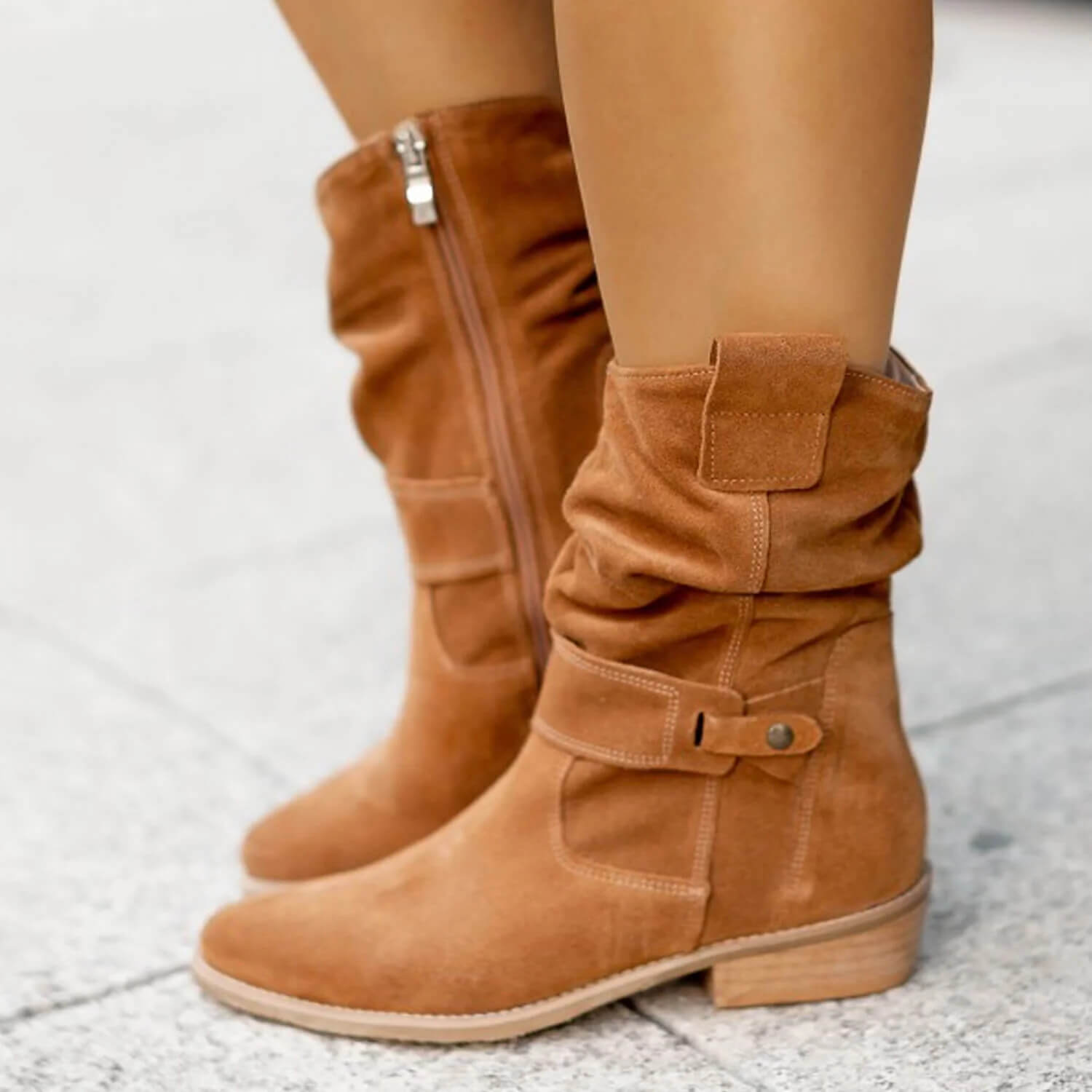 Brown Suede Ankle Boots for Women – Comfortable High-Quality Everyday Footwear
