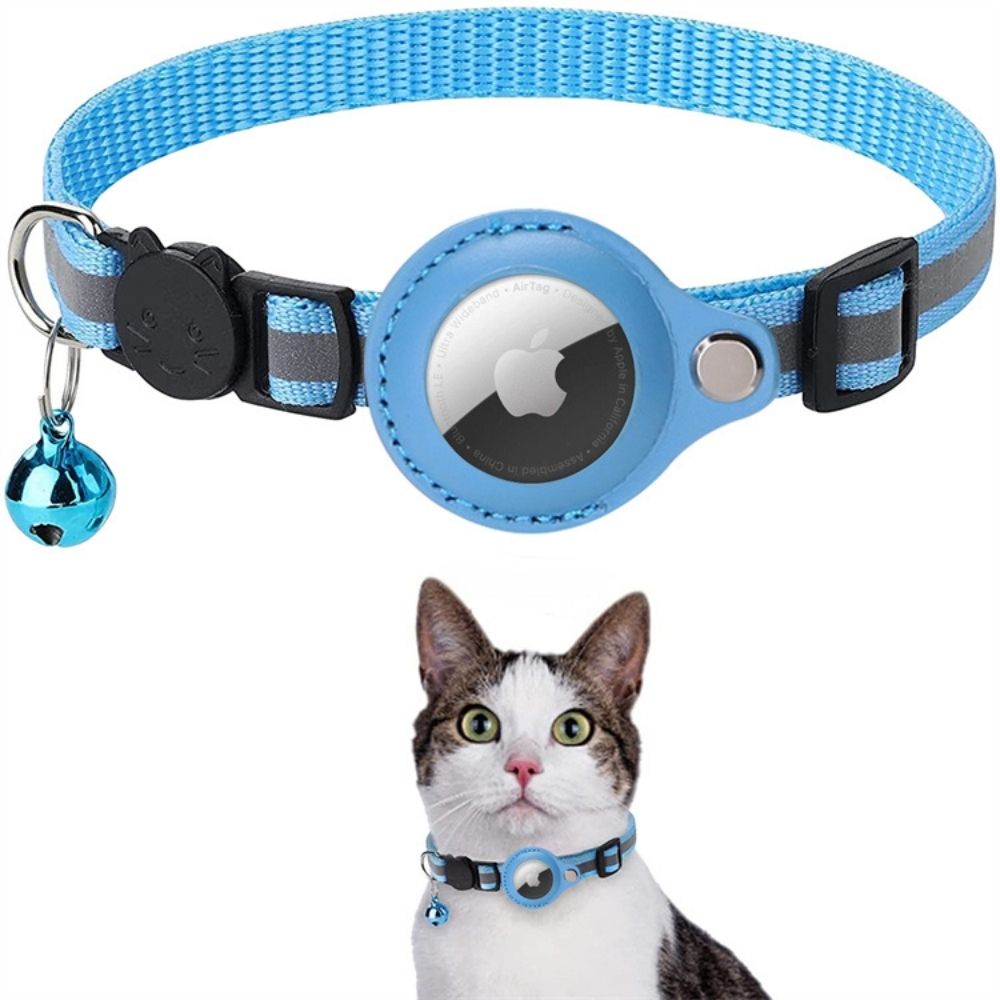 Cat GPS Tracker Collar with Quick Release Closure and Reflective Design for Enhanced Night Visibility