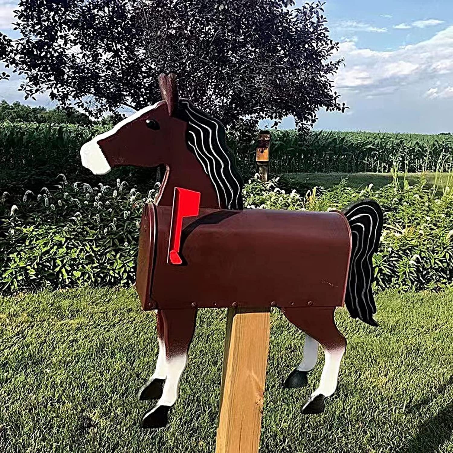 CritterPost – Handcrafted Animal Mailbox in Rustproof Metal for Outdoor Use