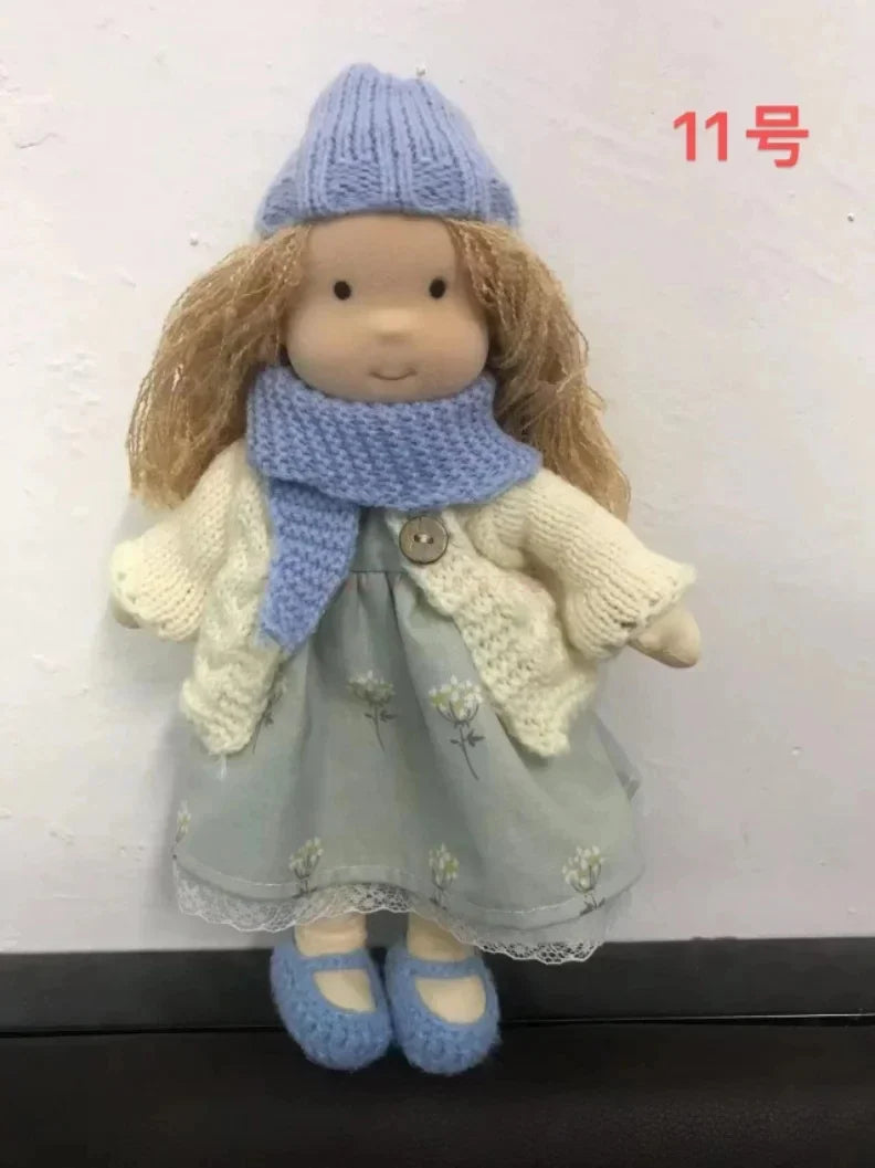 Elise | Handmade Waldorf Plush Doll – Soft Cotton Toy with Fabric Box | Sweet & Snuggly | For Children’s Birthday & Daily Fun