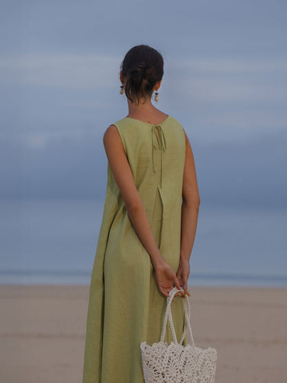 EmmA | Elegant Sleeveless a-Line Maxi Dress For Women