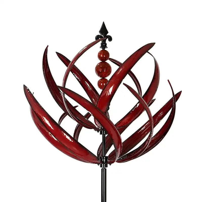 Harlow Wind-Driven Kinetic Art Sculpture - Elegant Metal Garden Spinner