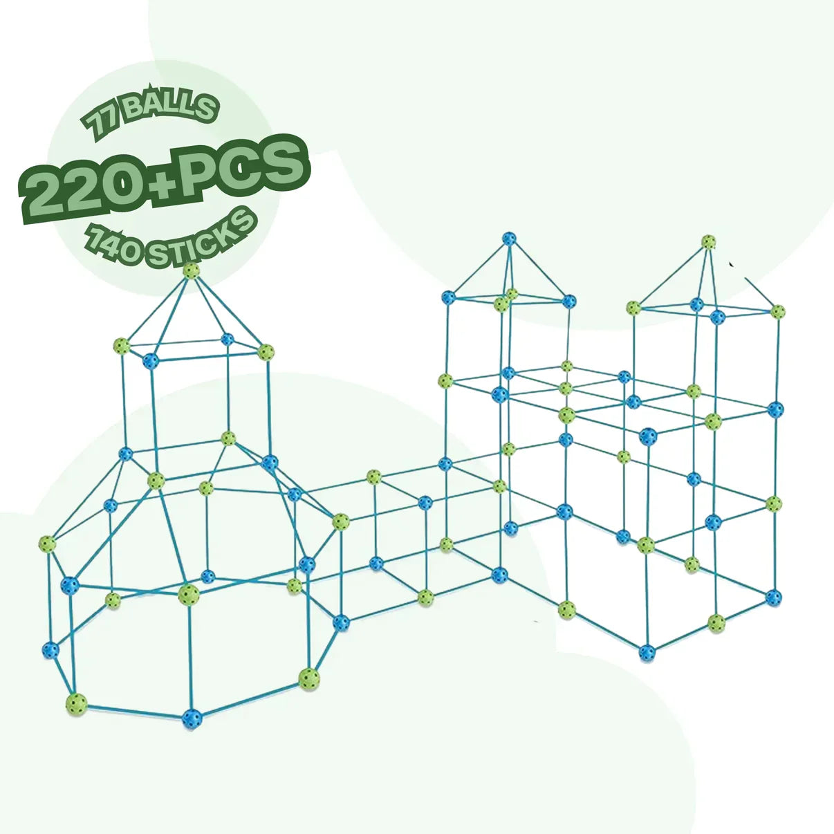 Creative Fort Building Set | Kids' Building Set - Creative Forts & Tents - Fun Educational Plastic Toy!