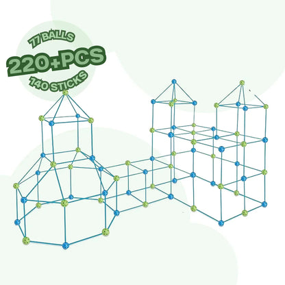 Creative Fort Building Set | Kids' Building Set - Creative Forts & Tents - Fun Educational Plastic Toy!