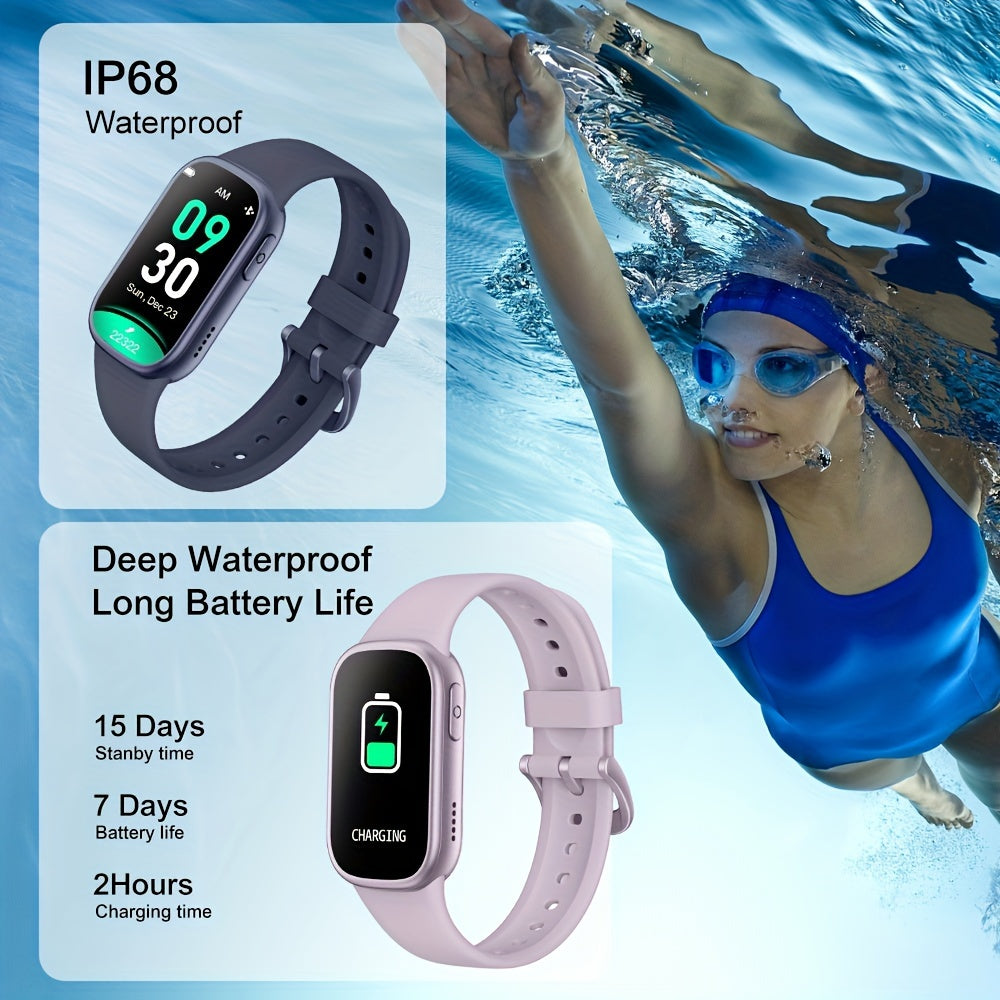 Waterproof Smart Watch with 7-Day Battery Life and Fast Charging for Fitness Tracking