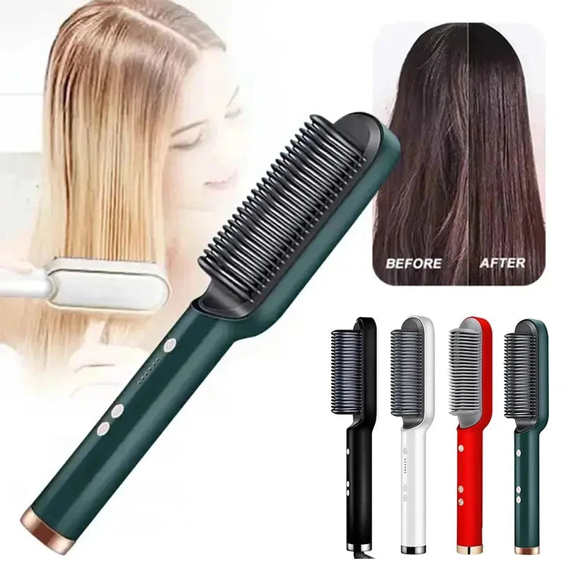 WavePro - 2-in-1 Straightening & Curling Brush