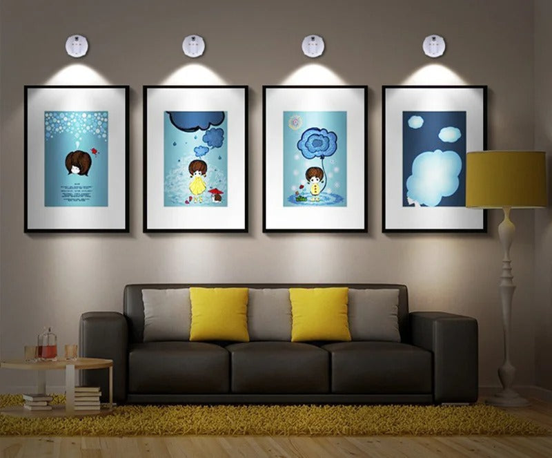 Wireless LED Spotlight – Dimmable Outdoor Spotlights with Remote Control for Versatile Indoor and Outdoor Use