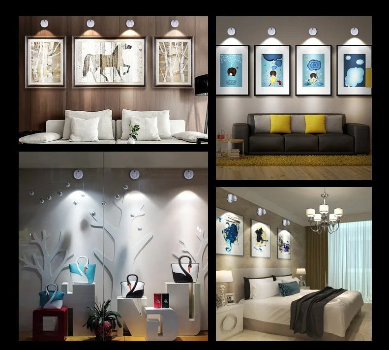 Wireless LED Spotlight – Dimmable Outdoor Spotlights with Remote Control for Versatile Indoor and Outdoor Use