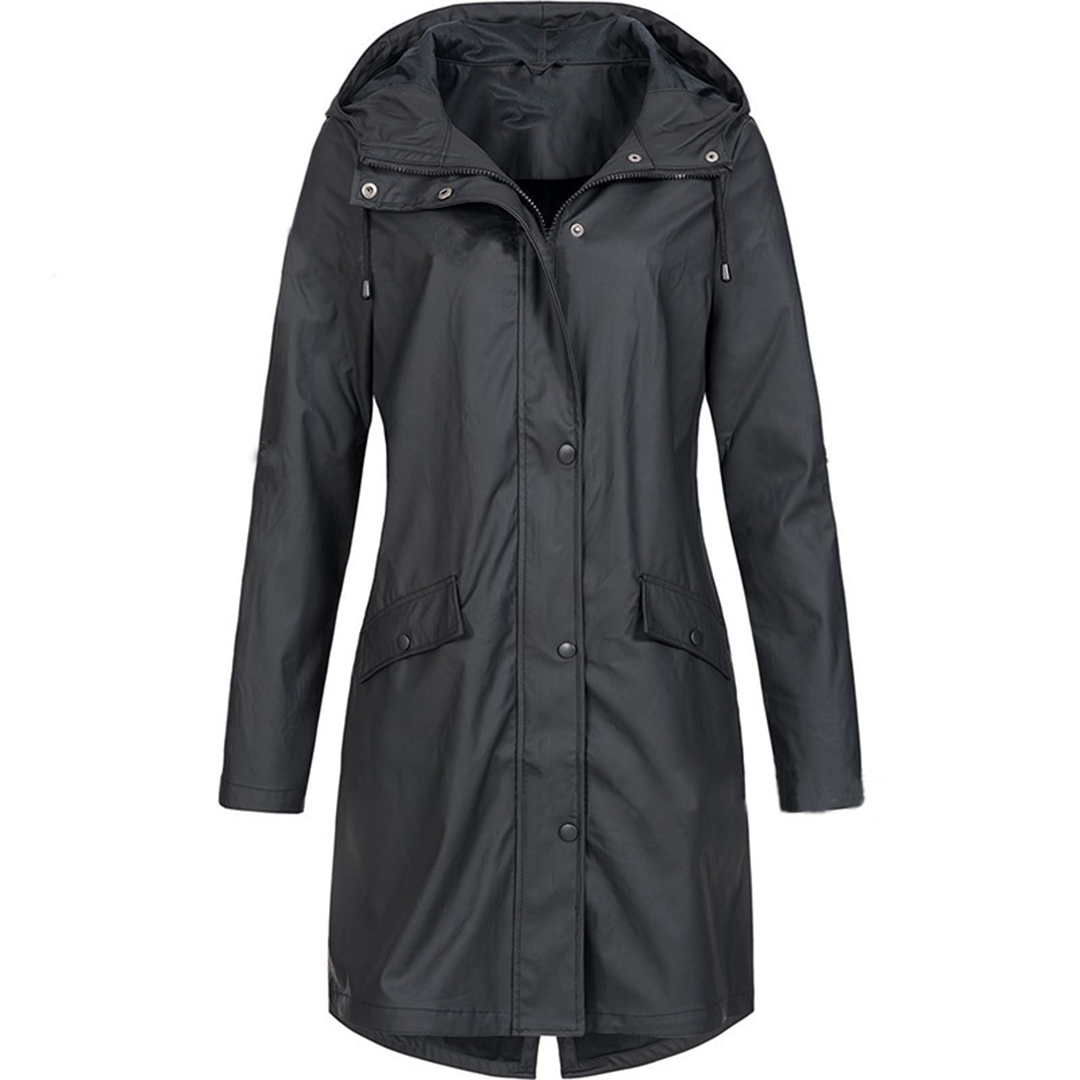 Everyday Essentials – Women's Raincoat With Hood For Stylish Weather Protection