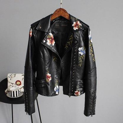 Women's Genuine Leather Biker Jacket