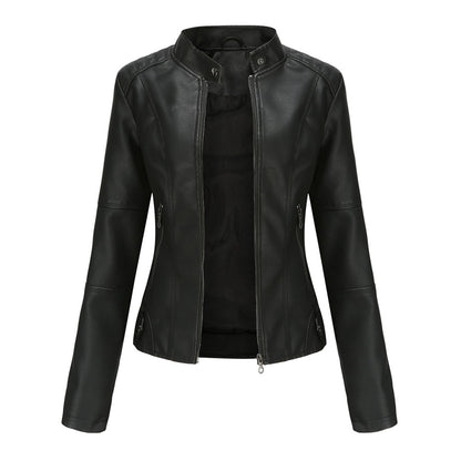 Women's Leather Biker Jacket