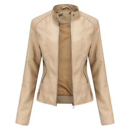 Women's Leather Biker Jacket