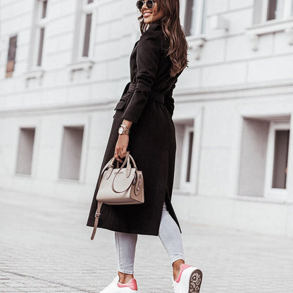 Women's Longline Polyester Coat