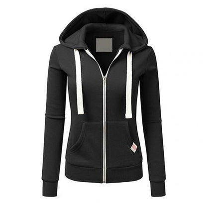 Women's Oversized Zip-Up Hoodie - Cotton