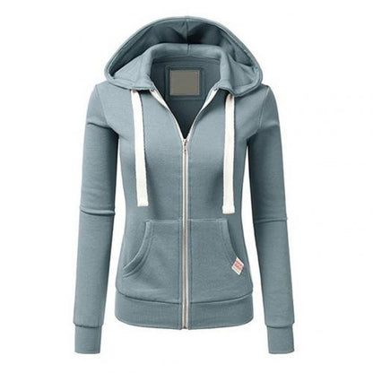 Women's Oversized Zip-Up Hoodie - Cotton
