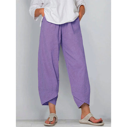 Women's Cotton Blend Trousers