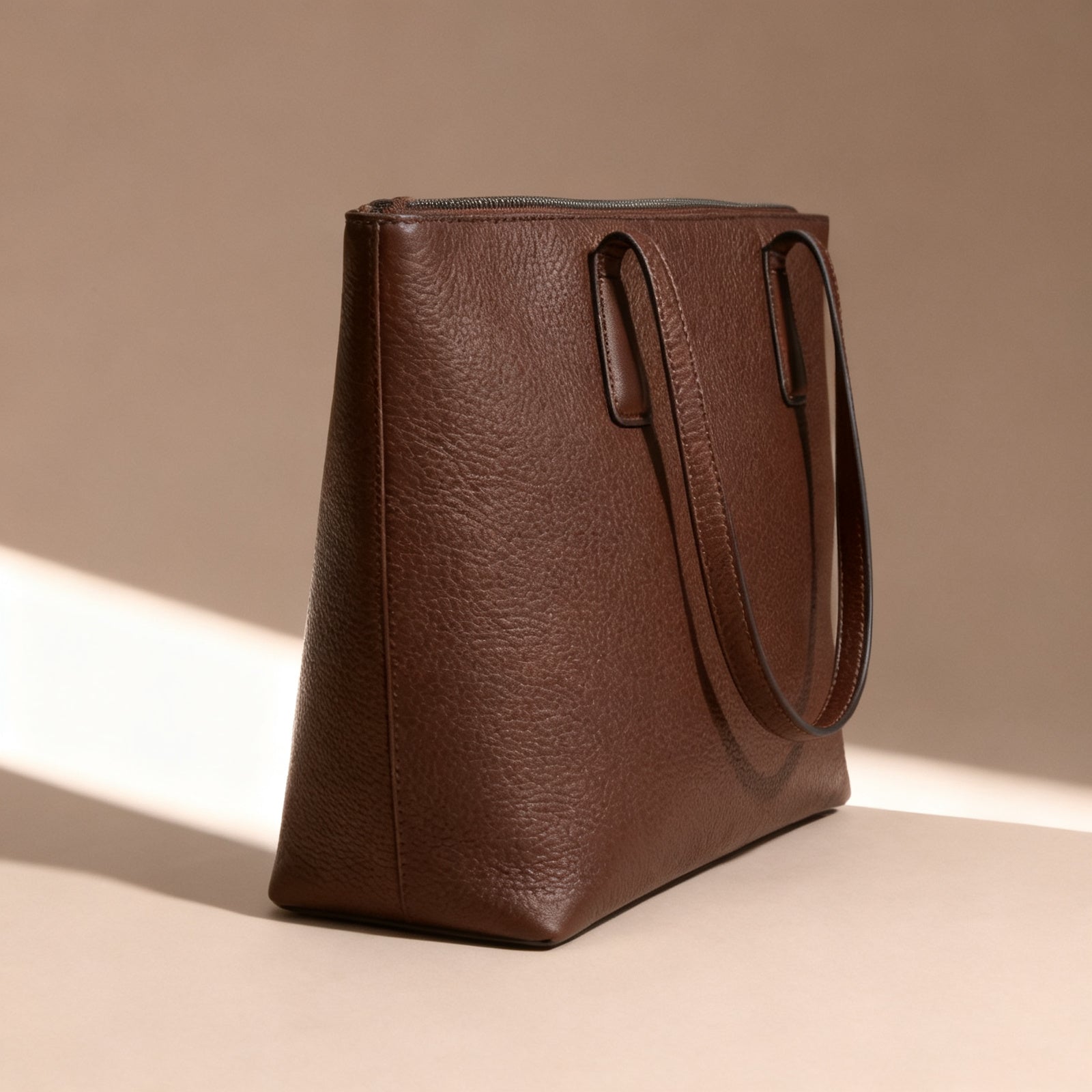 The Zip-Top Tote, side view