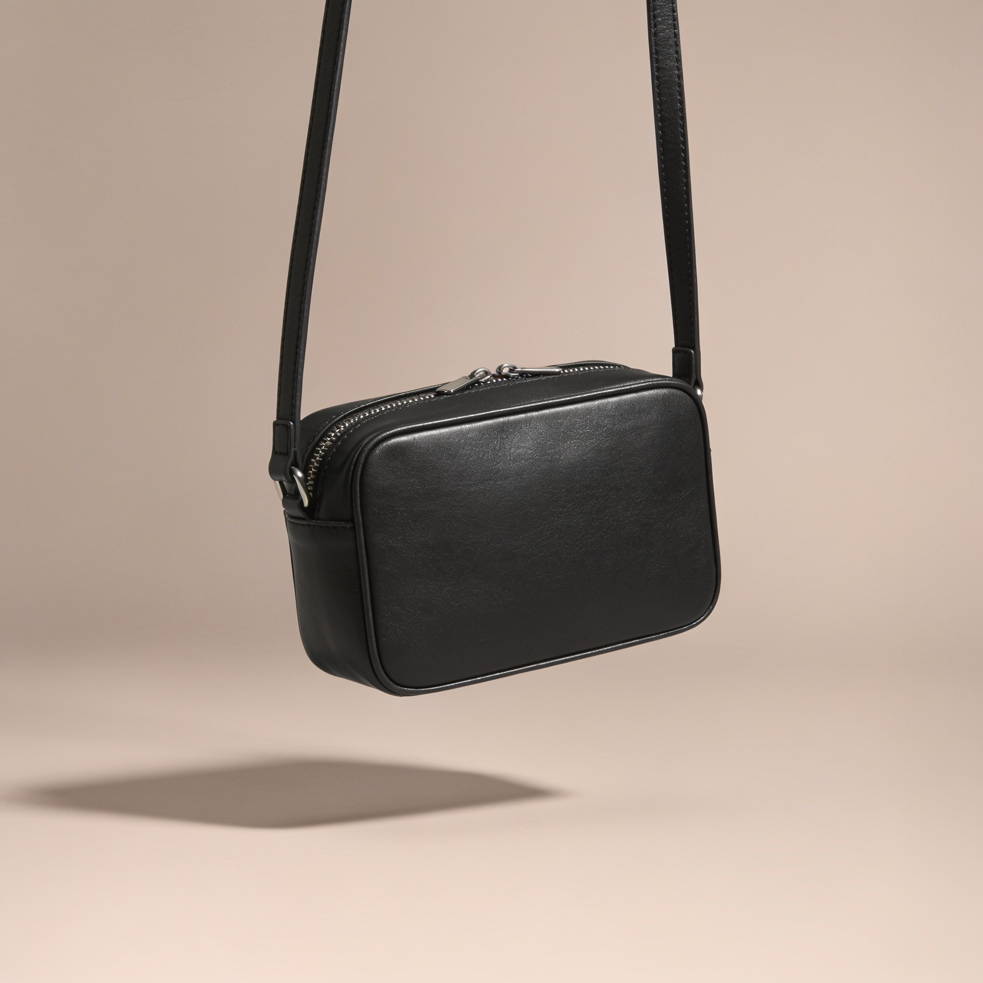 The Camera Bag in black leather