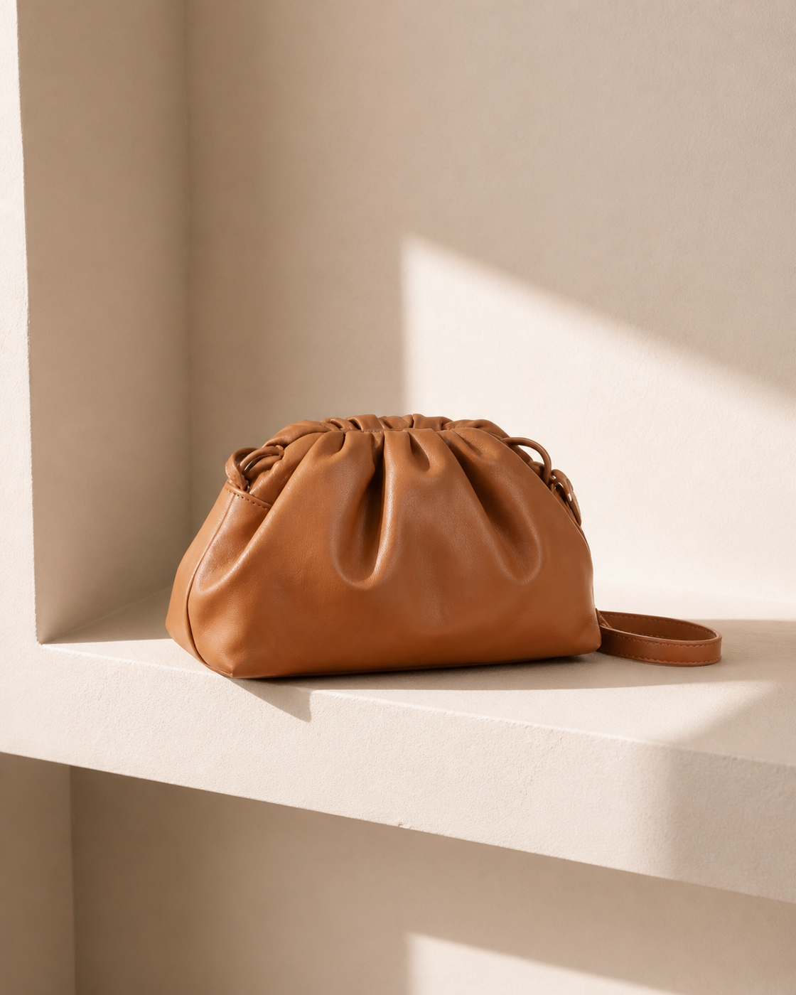 Saint Loir Pleated Shoulder Bag — lifestyle view