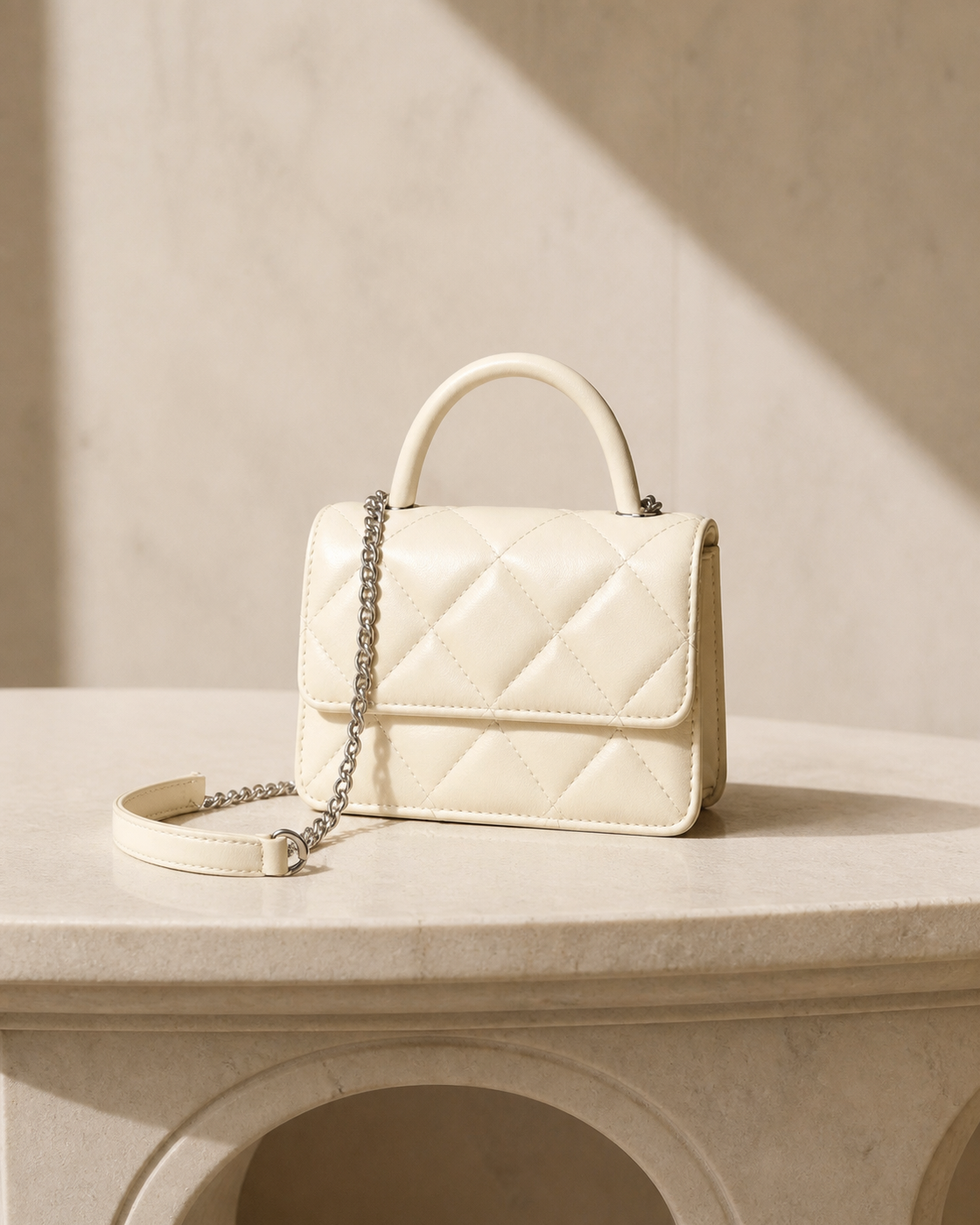 Saint Loir Quilted Top-Handle Bag — lifestyle view